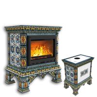 КимрПечь Изразцовая печь Кострома центральный Март (топка: Ладья-600) (топка: Ладья-600)