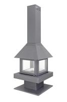 Камин Экокамин ЭКЛИПС ОСТРОВНОЙ 4D графит