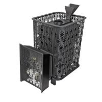 Печь для бани BLACK STOVE Венеция 22 ГАЗ Закрытая каменка из нержавеющей стали