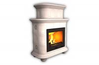 Камин КимрПечь Прованс пристенный двухъярусный Белая