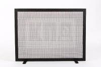 Экран каминный противоискровой Ш малый черный 600х450 