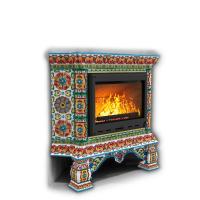 КимрПечь Изразцовая печь Кострома угловой Май (топка: Ладья-700)
