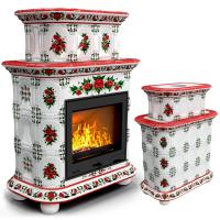 КимрПечь Прованс центральный двухъярусный Маки (топка: Ладья-600) (топка: Ладья-600)