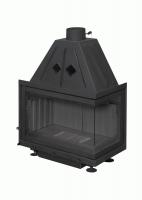 Топка Экокамин Альфа 700 RB два стекла правая черный шамот