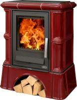Печь-камин ABX Bavaria LI, с чугунной топкой, с кафельным цоколем