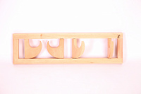 Вешалка Л 4 поворотных крючка ольха