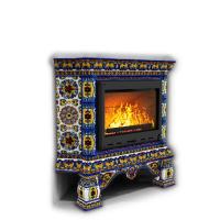 КимрПечь Изразцовая печь Кострома угловой Январь (топка: Ладья-700)