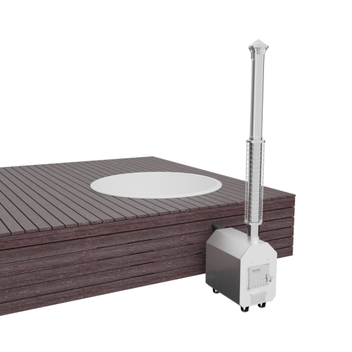 Купель БОНДАРСПА (BONDARSPA) встраиваемая в террасу. Полное погружение.