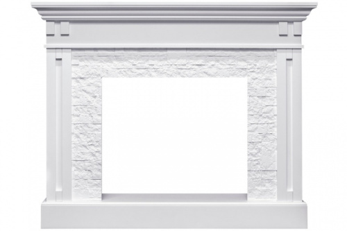 Комплект Портал Royal Flame Cambridge камень Block белый + Очаг Royal Flame Jupiter FX N Black