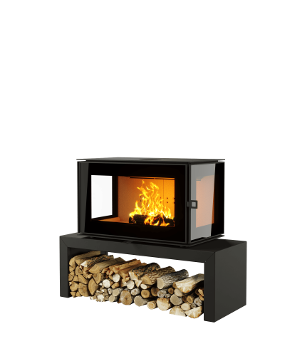 Печь-камин ASTOV (Астов) Куб 3С 800 на подиуме