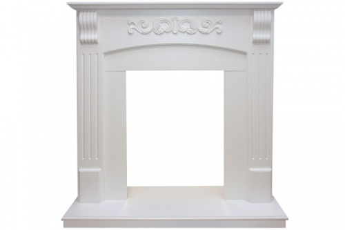 Комплект Угловой Портал RoyalFlame Sorrento Белый дуб + Очаг Fobos FX / Majestic FX