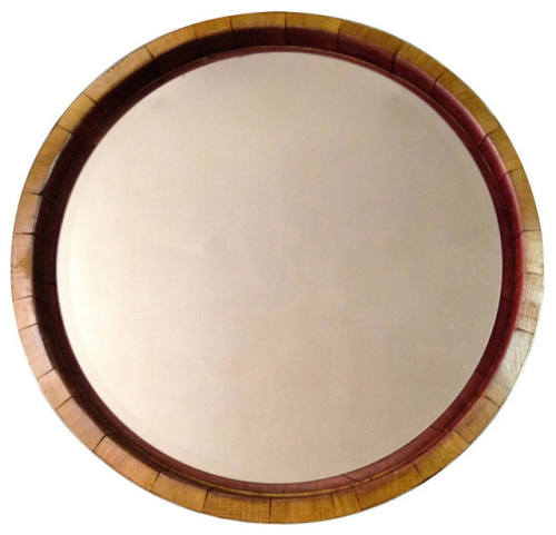 Зеркало "Бочонок" дуб ф300мм