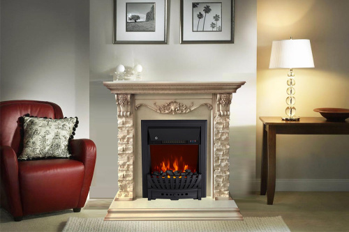 Комплект Портал Royal Flame Adriana слоновая кость, патина + Очаг Royal Flame Fobos FX