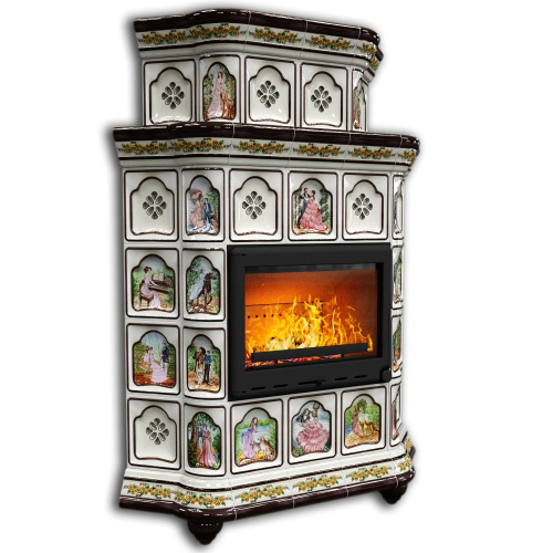 КимрПечь Истра угловой двухъярусный Усадьба (комплектация: Ладья-700)