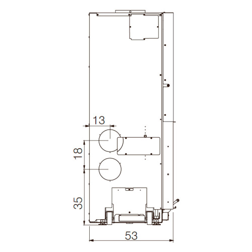 Топка Edilkamin WINDO 70 N BIANCO (футеровка белого цвета)