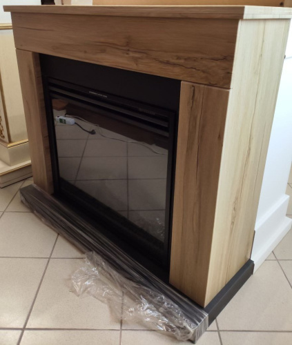 Комплект Портал Royal Flame Bergen SFT (дуб галифакс) разборный + Очаг Royal Flame Jupiter FX N Black