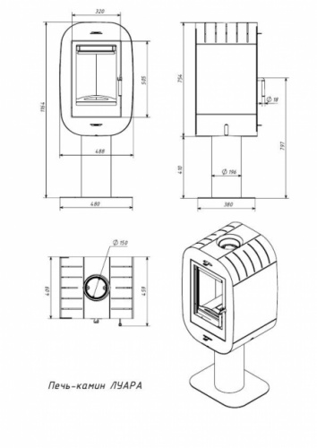 Печь-камин Мета-Бел Луара 6