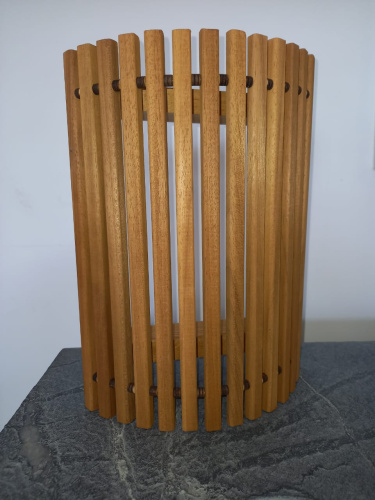 Абажур угловой термоабаш 30см узкие рейки