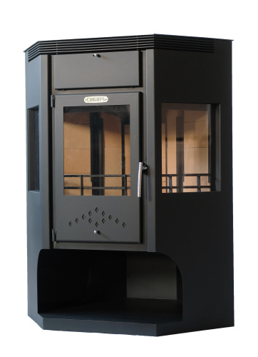 Печь-камин НМК стальная "Сибирь" 15 кВт