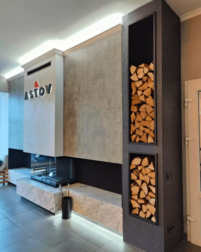 Дровница АСТОВ ASTOV встраиваемая S h750