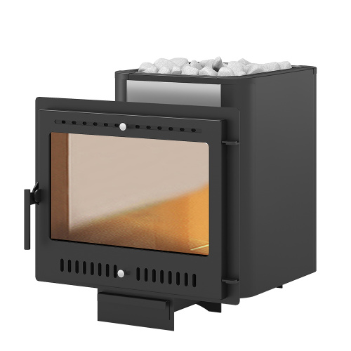 Печь для бани ВЕЗУВИЙ Сенсация 16 Антрацит Панорама "М"