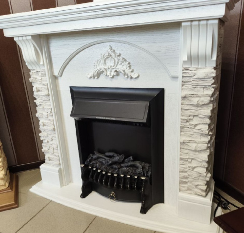 Комплект Угловой Портал Real Flame Athena Corner GR STD/EUG/25"5/24 + Очаг Royal Flame Fobos FX