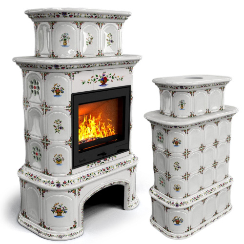 КимрПечь Прованс с дровником центральный двухъярусный Руан (топка: Ладья-600)