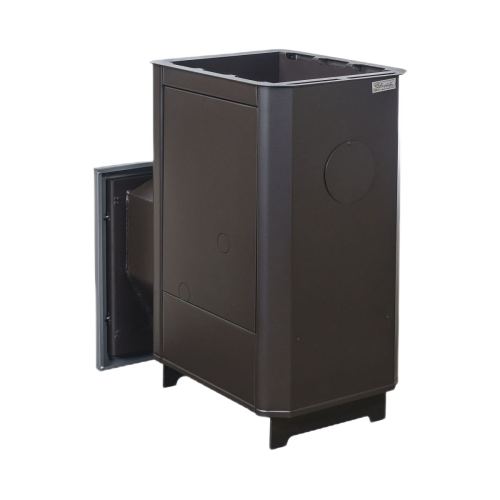 Печь для бани Варвара Паленица с навесным баком стекло