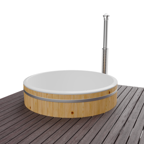 Купель БОНДАРСПА (BONDARSPA) встраиваемая в террасу. Не полное погружение.