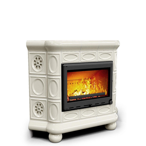 КимрПечь Медальон угловой Ваниль. Печь отопительная (топка: Ладья-700)