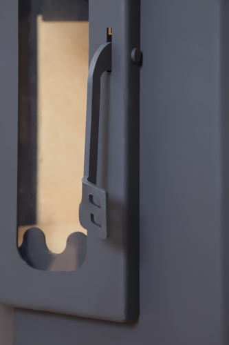 Камин Бавария Три стекла черный/графит (PK031/PK139) 3 стекла