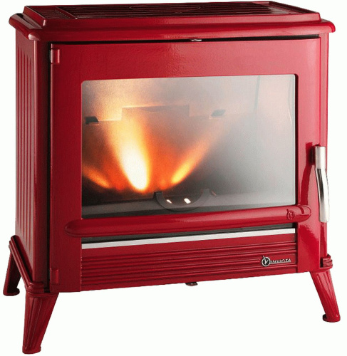 ПЕЧЬ-КАМИН INVICTA  MODENA красная эмаль NEW