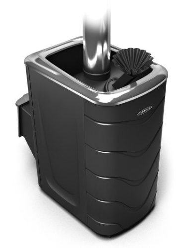 Печь для бани ТМФ Гейзер 2014 Inox Витра ЗК антрацит