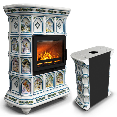 КимрПечь Истра пристенный Фантазия (комплектация: Ладья-600)